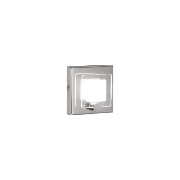 PAO plafón 1 luz cromo led