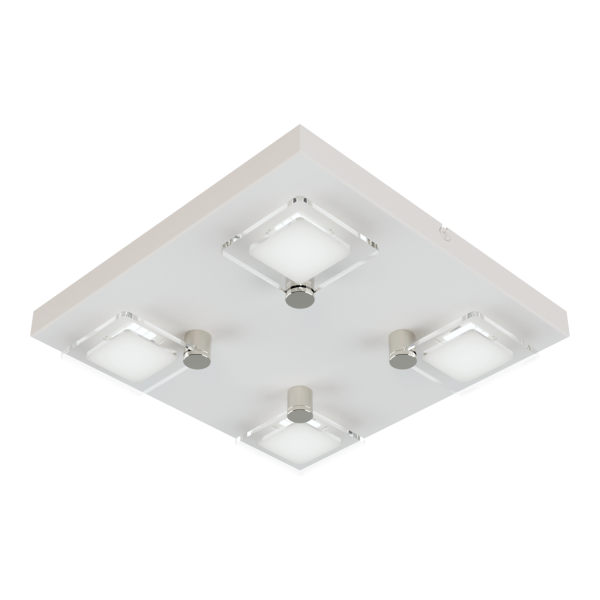 PAO plafón 4 luces blanco led