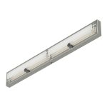 APLIQUE PAO  2 luces cromo led