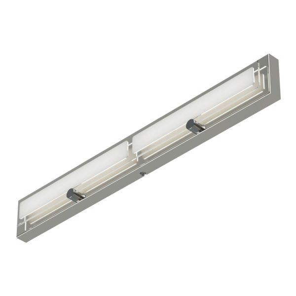 PAO aplique 2 luces cromo led