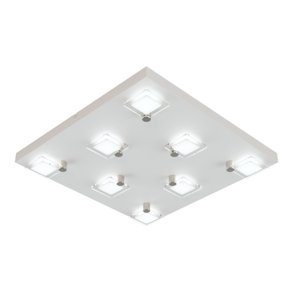 PAO plafón 8 luces blanco led