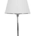 LAMPARA CLASIC redonda cromo con pantalla apto led