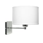 APLIQUE CONTEMPORANEO cromo c/pantalla 1 luz apto led