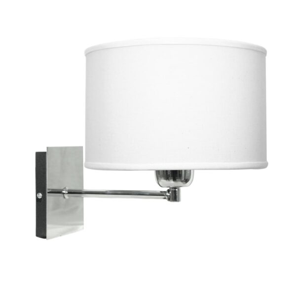 CONTEMPORANEO cromo c/pantalla 1 luz apto led