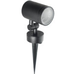 ESTACA D510  negra 1 luz apto led