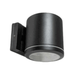 APLIQUE D700  fundición aluminio negro 1 luz apto led