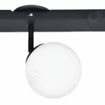 SISTEMA/PLAFON BUDA negro 3 luces apto  led