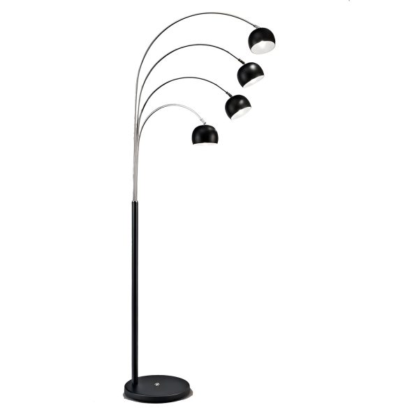 MIRO 4 luces negra apta lampara led