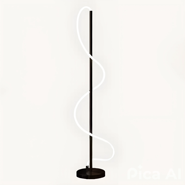 GSG negra lampara de pie led