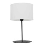 LAMPARA JASPER redonda negra con pantalla apto led