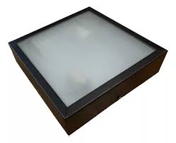 OBRA plafón negro 2 luces apto led