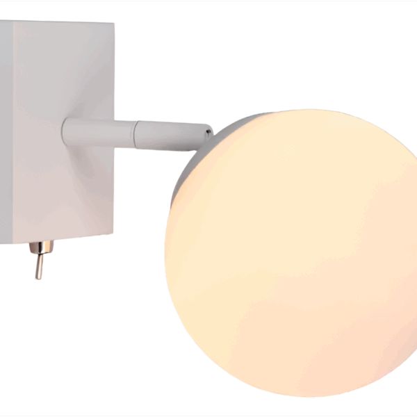 BUDA blanco 1 luz apto lampara led