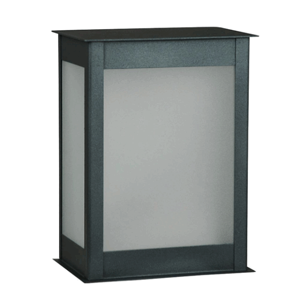 MURO aplique negro 1 luz apto led