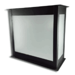 APLIQUE MURO 5  negro 2 luces apto led