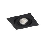 CARDANICO DE EMBUTIR 1 luz negro apto led