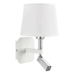 APLIQUE/VELADOR HABANA blanco/cromo 2 luces led