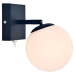 APLIQUE BUDA negro 1 luz apto  led