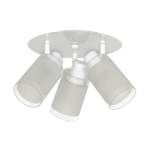 PLAFON RIO plato 3 luces blanco apto  led