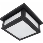 PLAFON MURO 6  negro 1 luz apto led