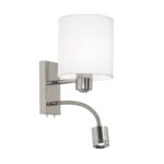 APLIQUE PASTERI blanco 2 luces apto led