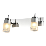 APLIQUE RAY cromo 2 luces apto  led