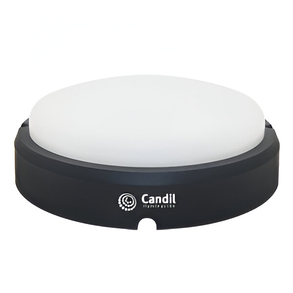 TORTUGA circular negra 12w led