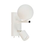 APLIQUE RELLEU blanco 2 luces apto led