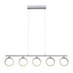 COLGANTE RING 5 luces blanco led