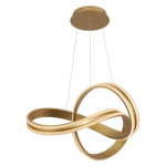 COLGANTE ROSETA  dorado mate led