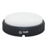 TORTUGA circular negra 18w led