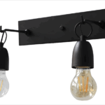 APLIQUE CAMPANA negro 2 luces apto led