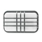 TORTUGA M100 c/reja  2 luces fundición aluminio apto led