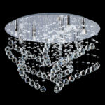 PLAFON ALAVE CORTO  cromo 6 luces apto led