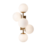 APLIQUE MILAN  dorado 4 luces apto led