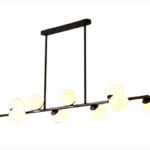 COLGANTE SATELITAL LINEAL negro 10 luces apto led