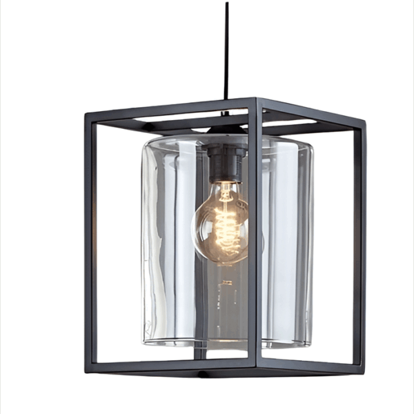 CADIZ COLGANTE negro 1 luz apto led