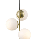 COLGANTE DELHI oro mate 3 luces apto led