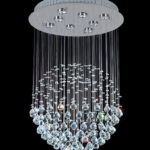 PLAFON ESFERA SIMPLE cromo 8 luces apto led