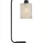 LAMPARA MESA CADIZ  negra 1 luz apto led