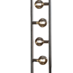 LAMPARA PIE INDUSTRIAL negra 5 luces apto led