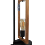 LAMPARA DE MESA WOODY 1 luz apto led