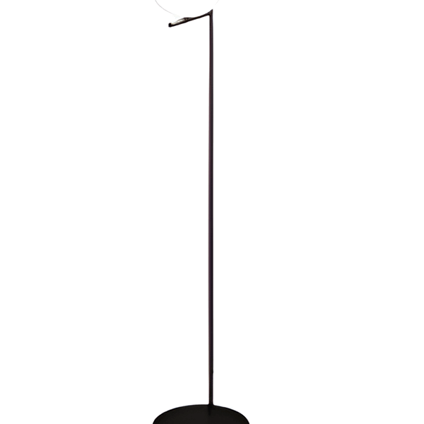 LULU lampara pie negra 1 luz apto led