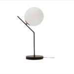 VELADOR CURVO negro 1 luz apto led