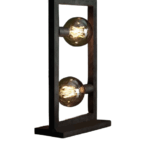 VELADOR INDUSTRIAL negro 2 luces apto led