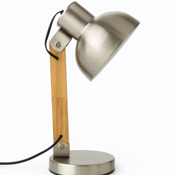 MINI MADERA lampara de escritorio apto led