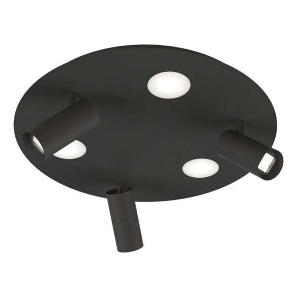 NACHOS + EYE Negro circular 6 luces led