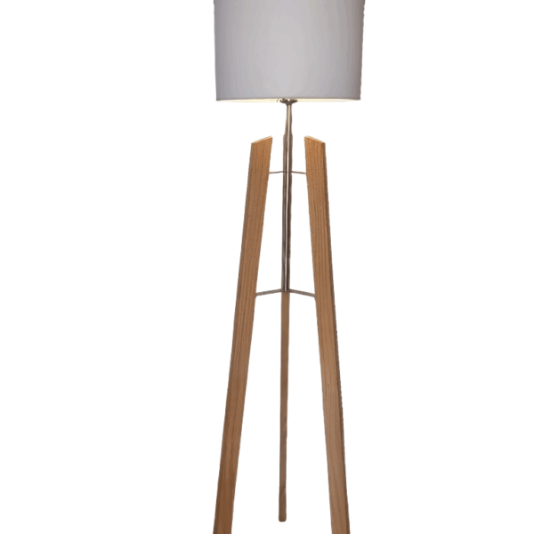 TRINIA lampara pie madera apto led