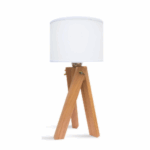 VELADOR NURVI  Madera apto led