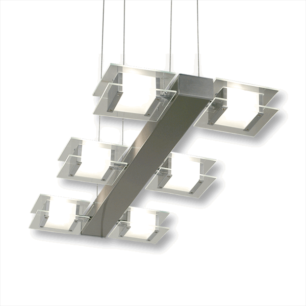 5000/6C colgante 6 luces apto led