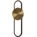 APLIQUE OVALADO L5518 dorado/negro 18w led